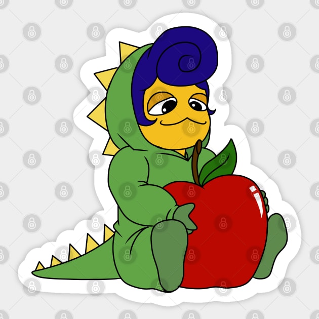 little wally darling dinosaur costume Sticker by LillyTheChibi